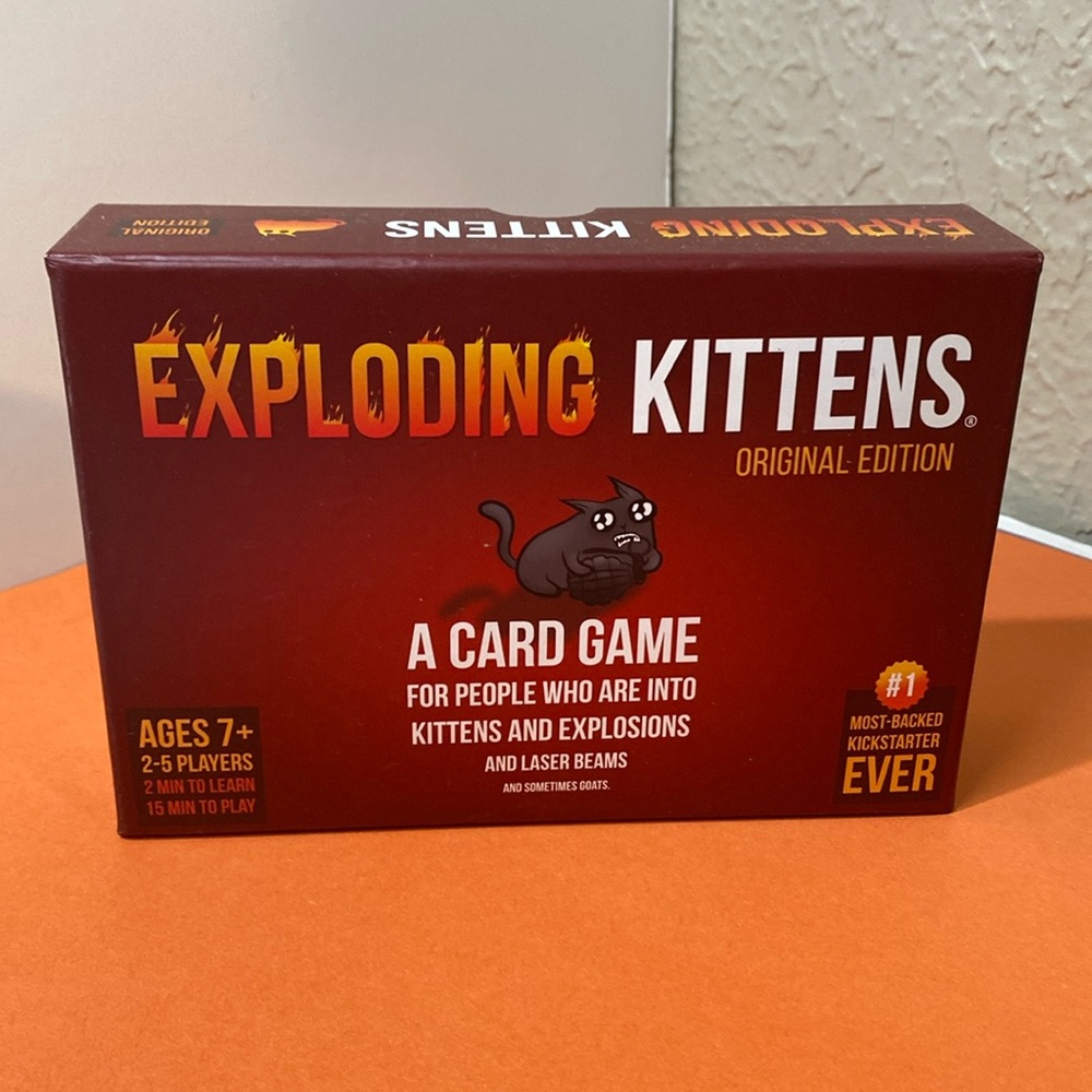 NWOT Original Edition Exploding Kittens Ages 7+ 2-5 Players
